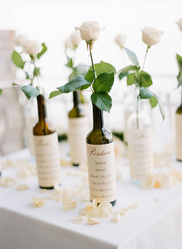 Segnaposto Matrimonio Bottiglia.25 Idee Per Un Matrimonio Ispirato Al Vino Wedding Wonderland